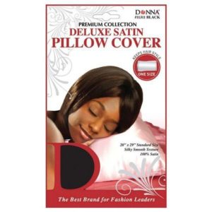 Donna Deluxe Satin Pillow Cover Standard Blk